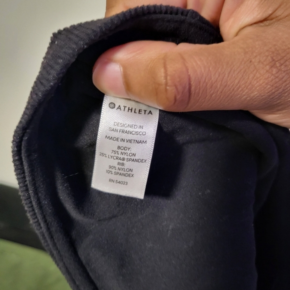 Athleta Black Stirrup Barre Leggings M - Picture 8 of 8